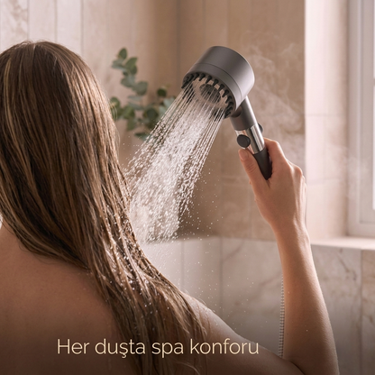 PureFlow Filtreli Duş Başlığı | Cilt ve Saç Koruması